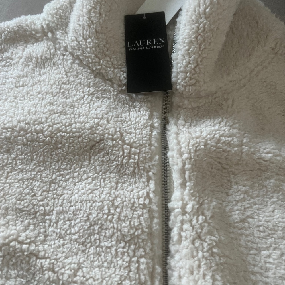Cream RL sherpa jacket